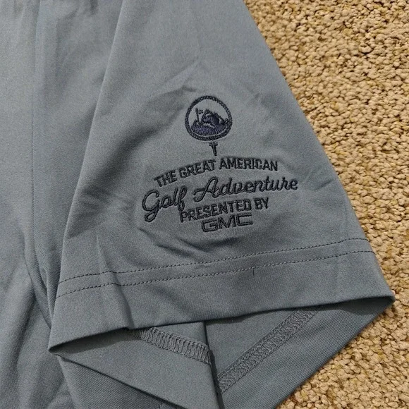 Good Good Golf x GMC Polo Shirt 2XL Blue Great American Golf Adventure Limited - Picture 4 of 11